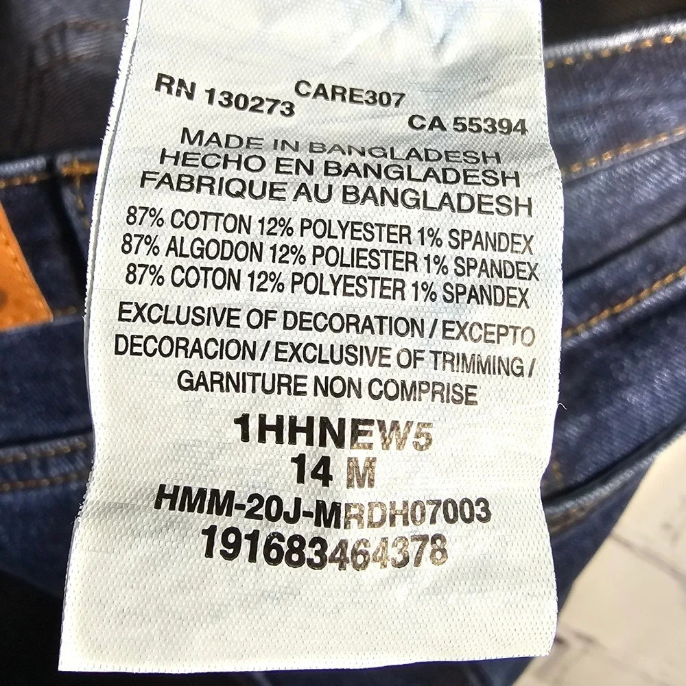 Lee Heritage High Rise‎ Skinny Jeans Dark Wash Button Fly Raw Hem 14M